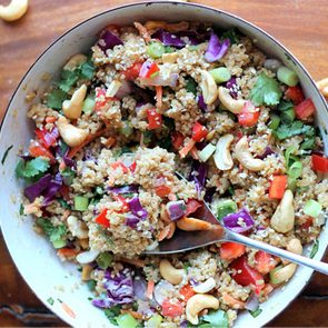 Crunchy thai cashew and quinoa salad