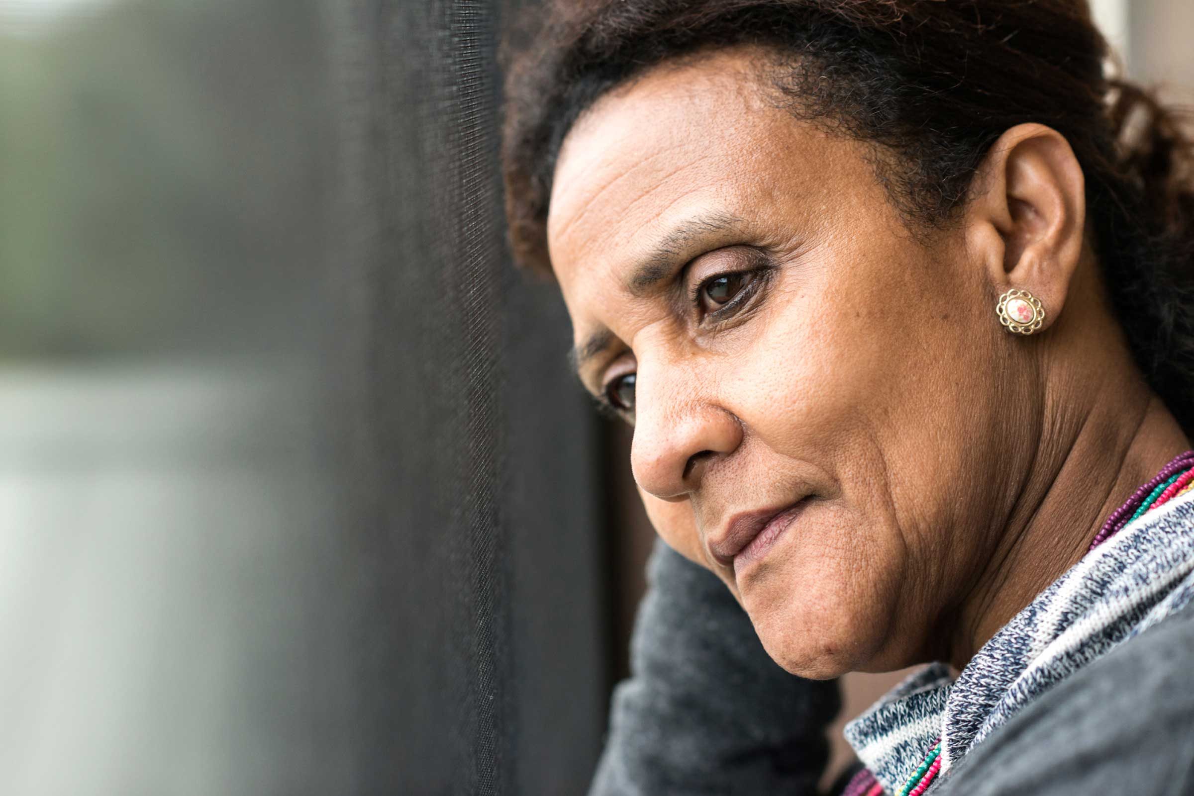 mature depressed woman