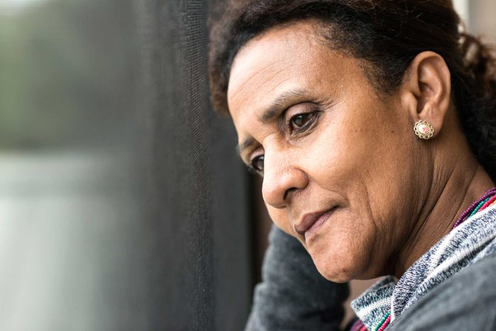 mature depressed woman