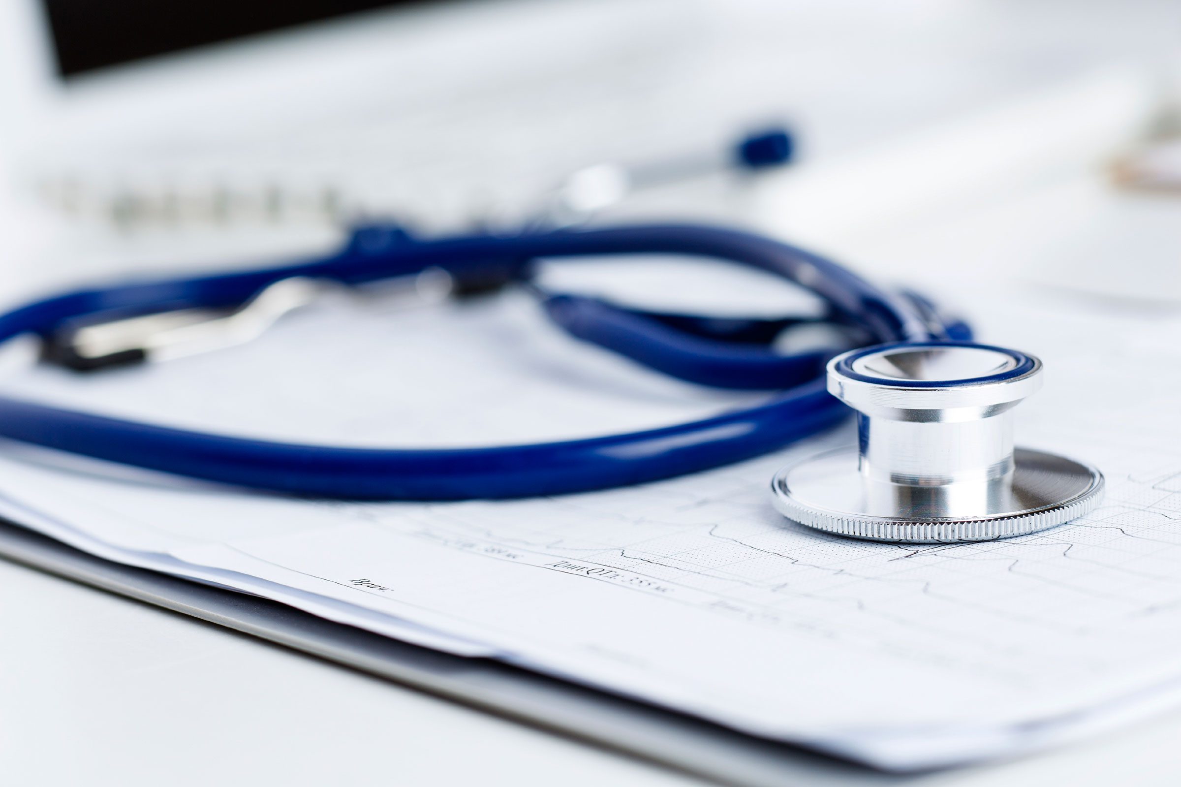 stethoscope on a clipboard