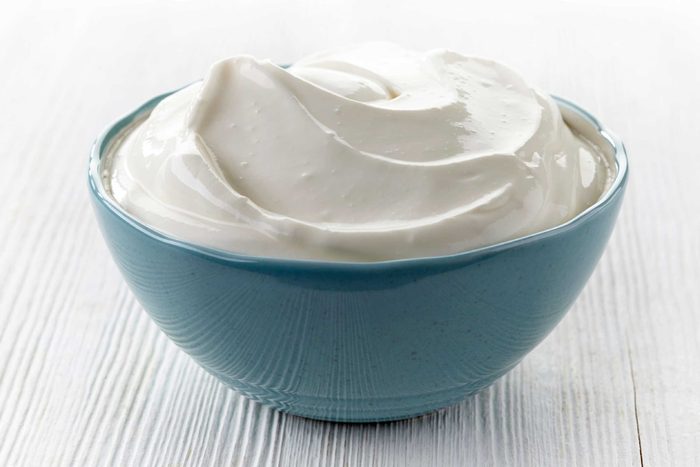 bowl of yogurt