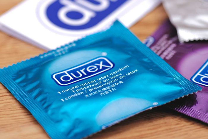 condoms in wrappers