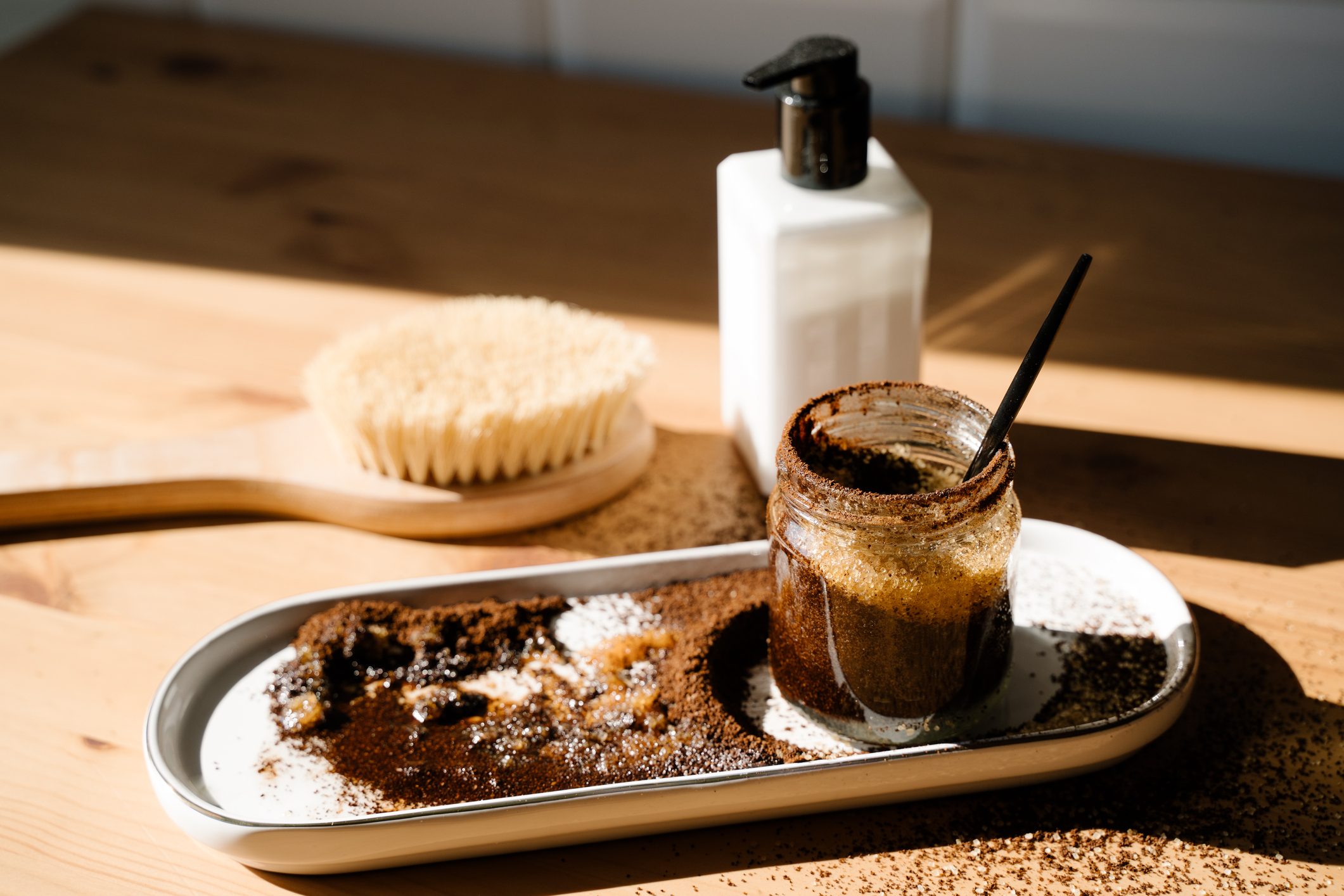 homemade coffee scrub