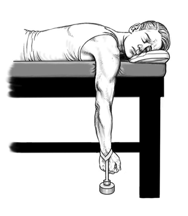 dislocated shoulder arm hang