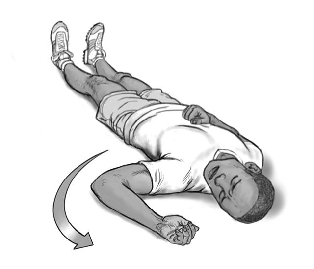 dislocated shoulder arm rotation 2