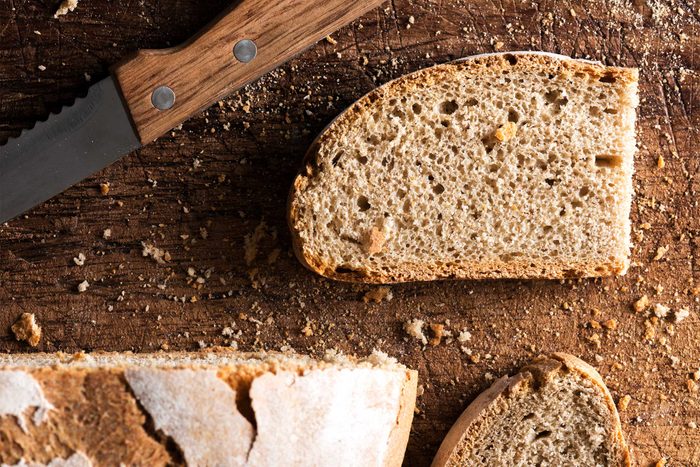 slice of grainy brown bread