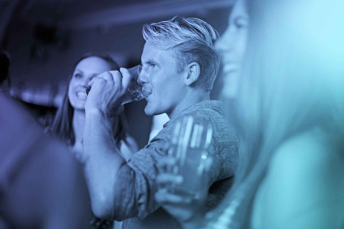 various people at a party