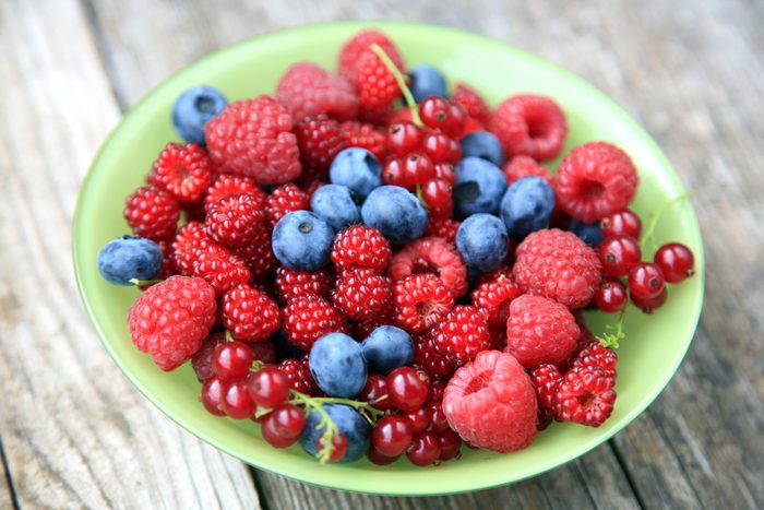 Bowl of mixed berries.