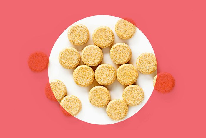 orange vitamin C tablets