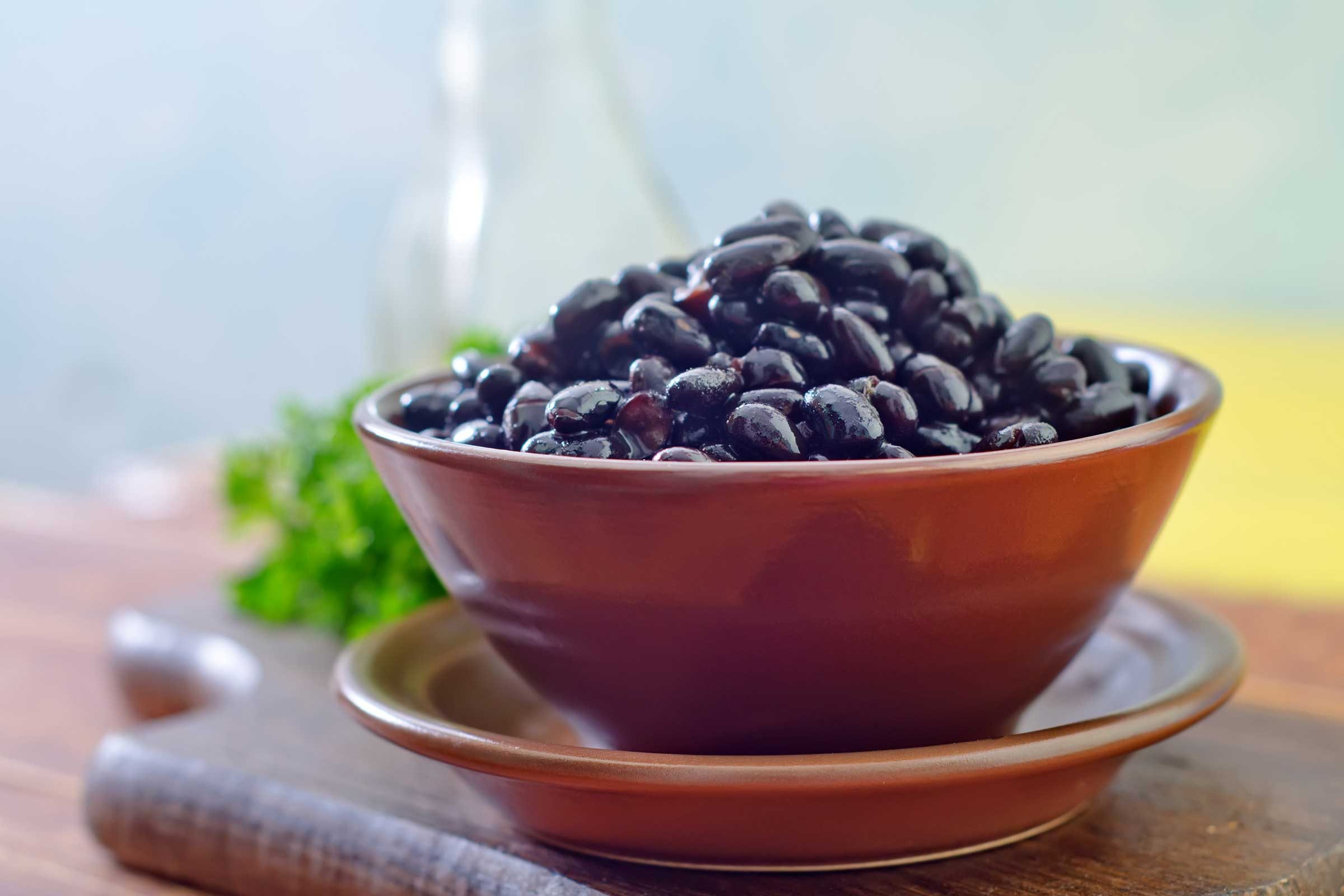 bowl of black beans