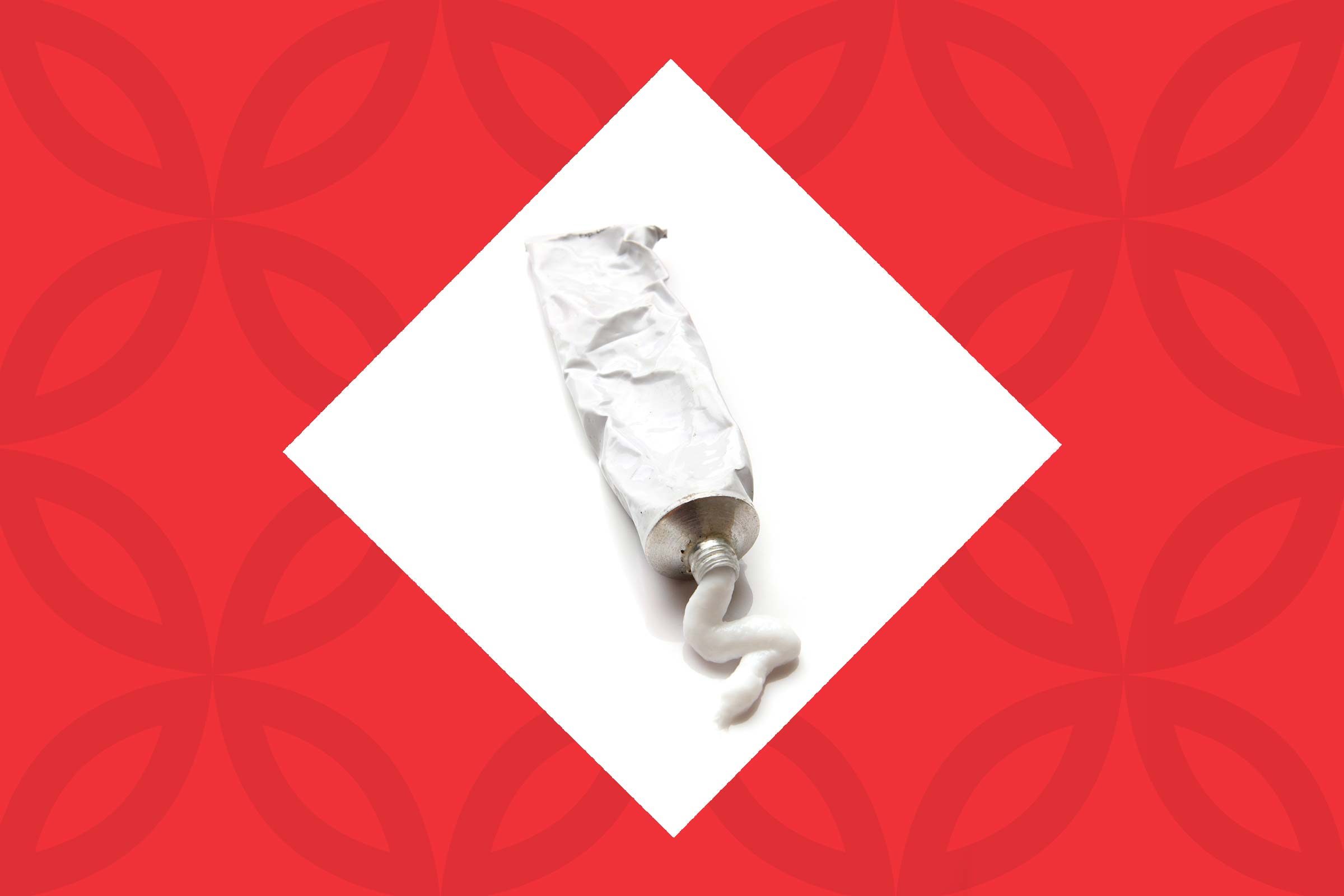 tube with a squiggle of cream