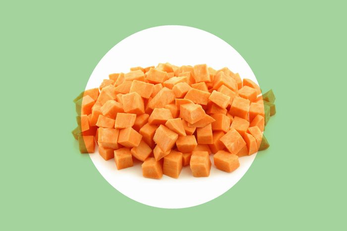 Sweet potatoes cubed