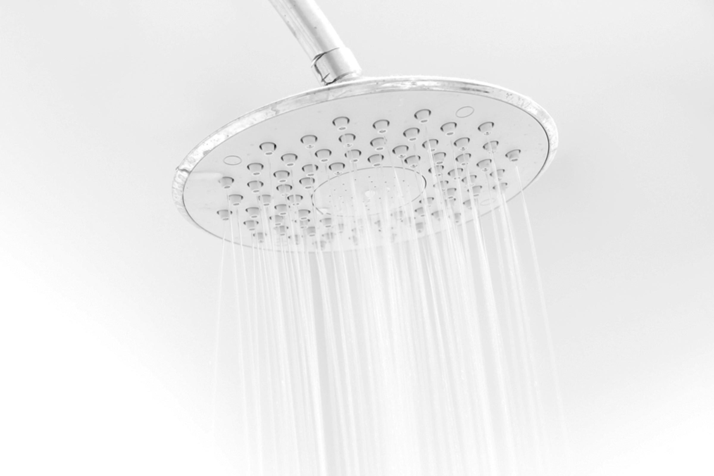 shower and water in the bathroom.