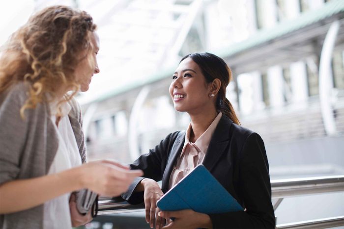 woman seeking advice from friend