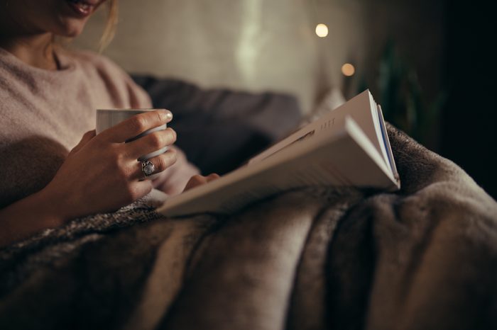 bedtime routine reading a book