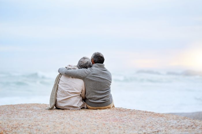 mature couple at the beach