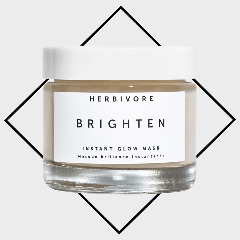 herbivore brighten instant glow face mask