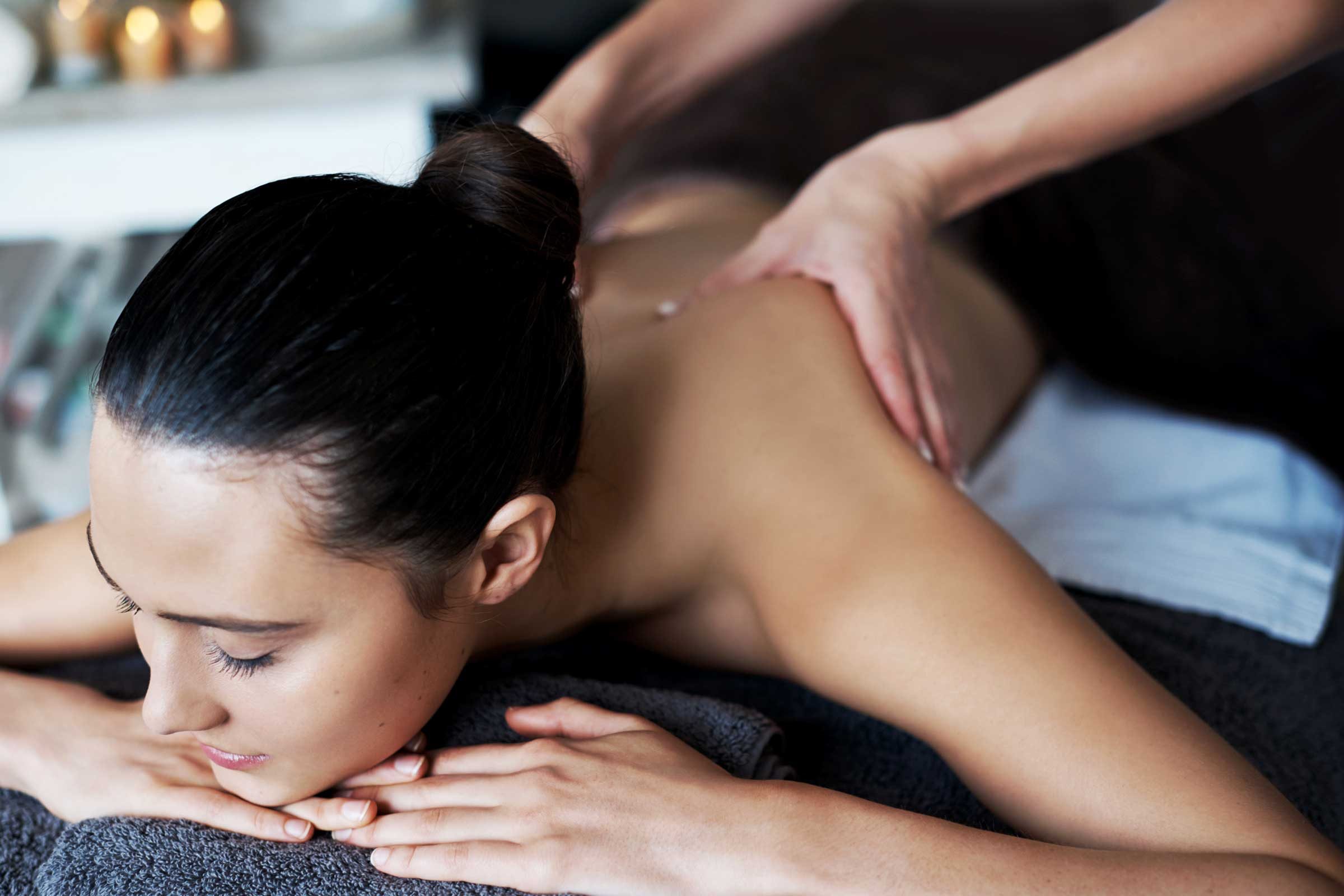 woman getting a massage