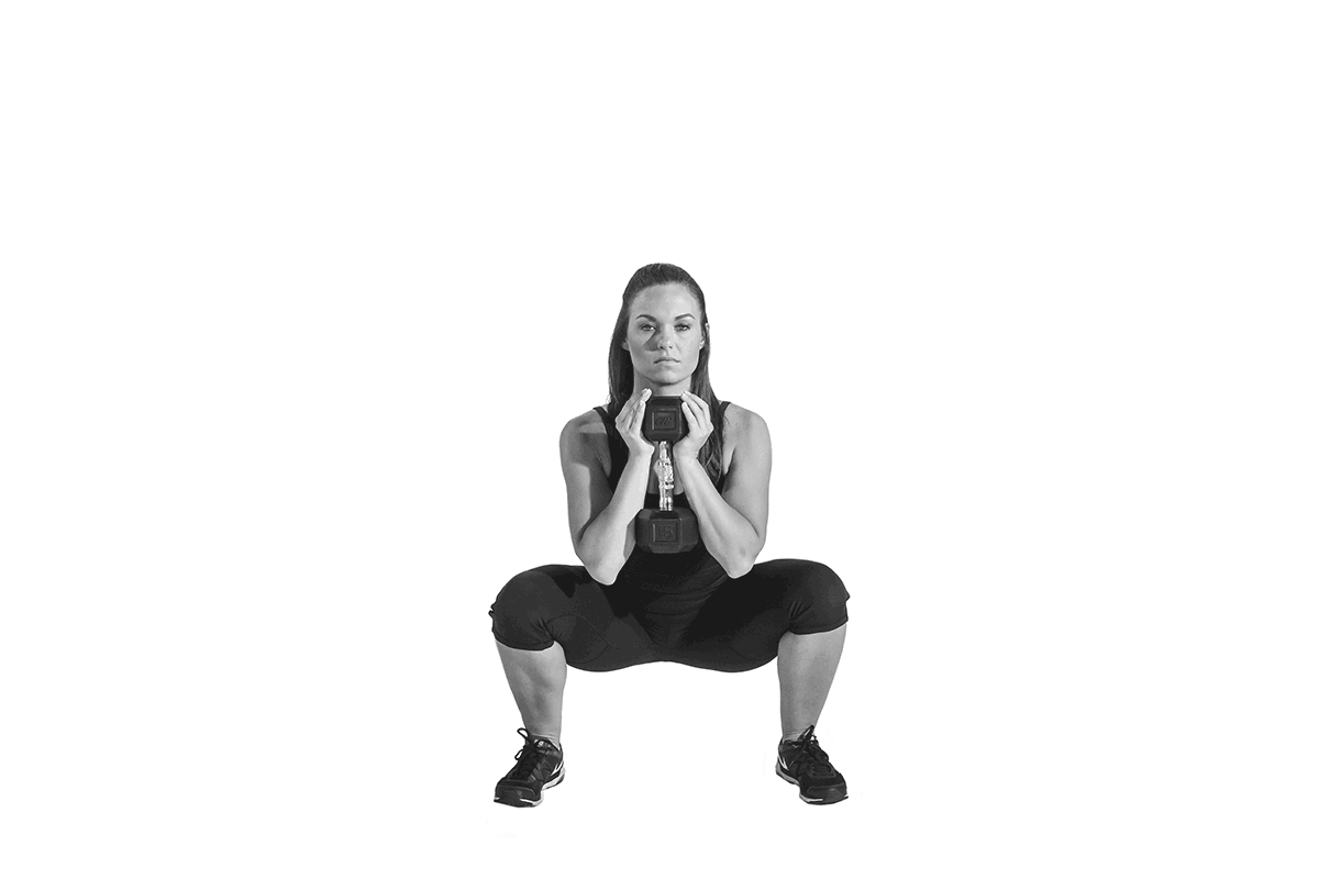 02-Kinds-of-Squat-Exercises-2-Stage-Dumbbell-Goblet-Squat