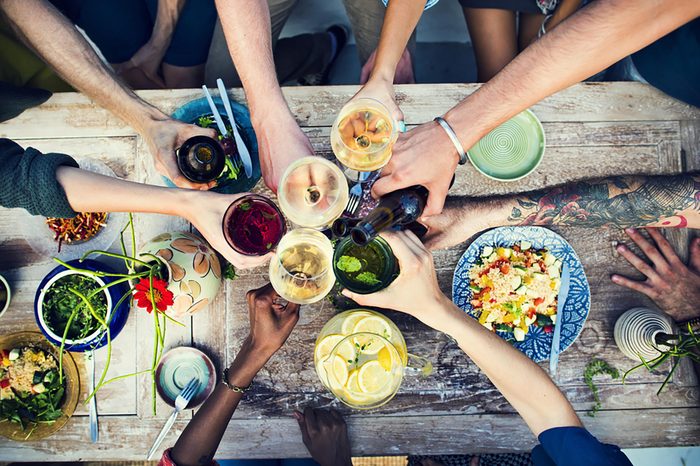 people dining with friends