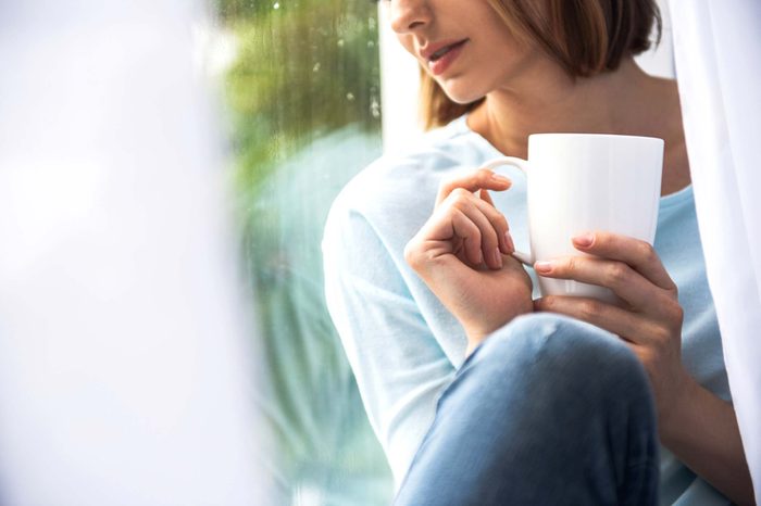 woman with cup of tea