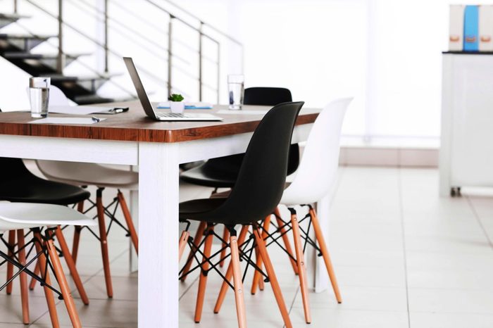 chairs around table