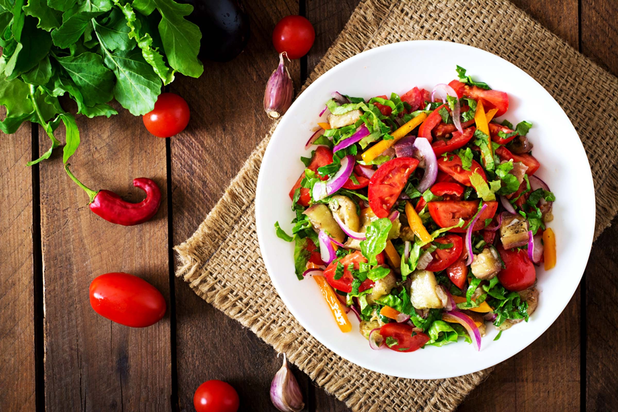 Colorful salad.