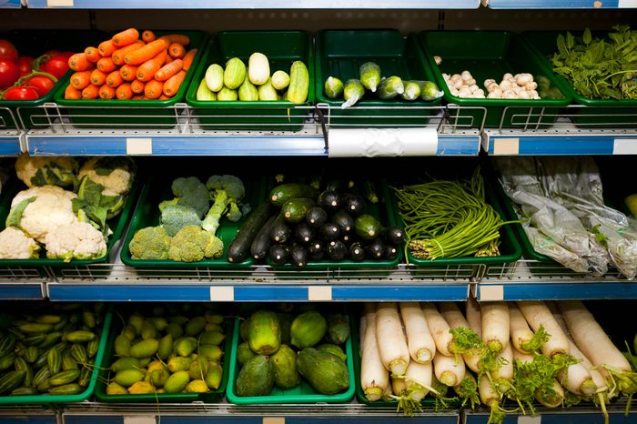 produce section of a grocery store