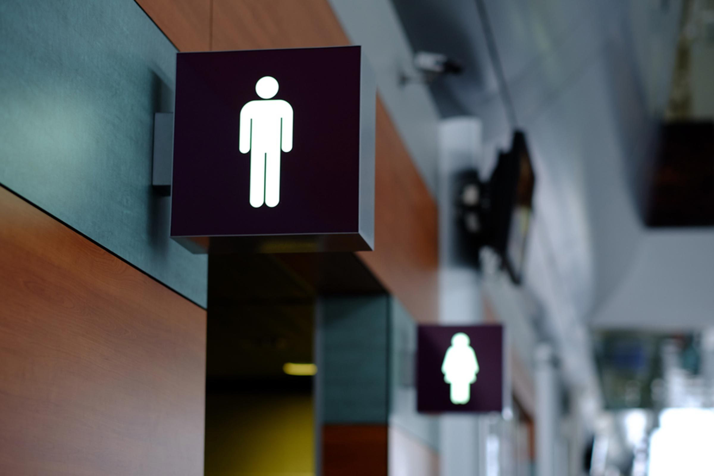 men's and women's bathroom signs