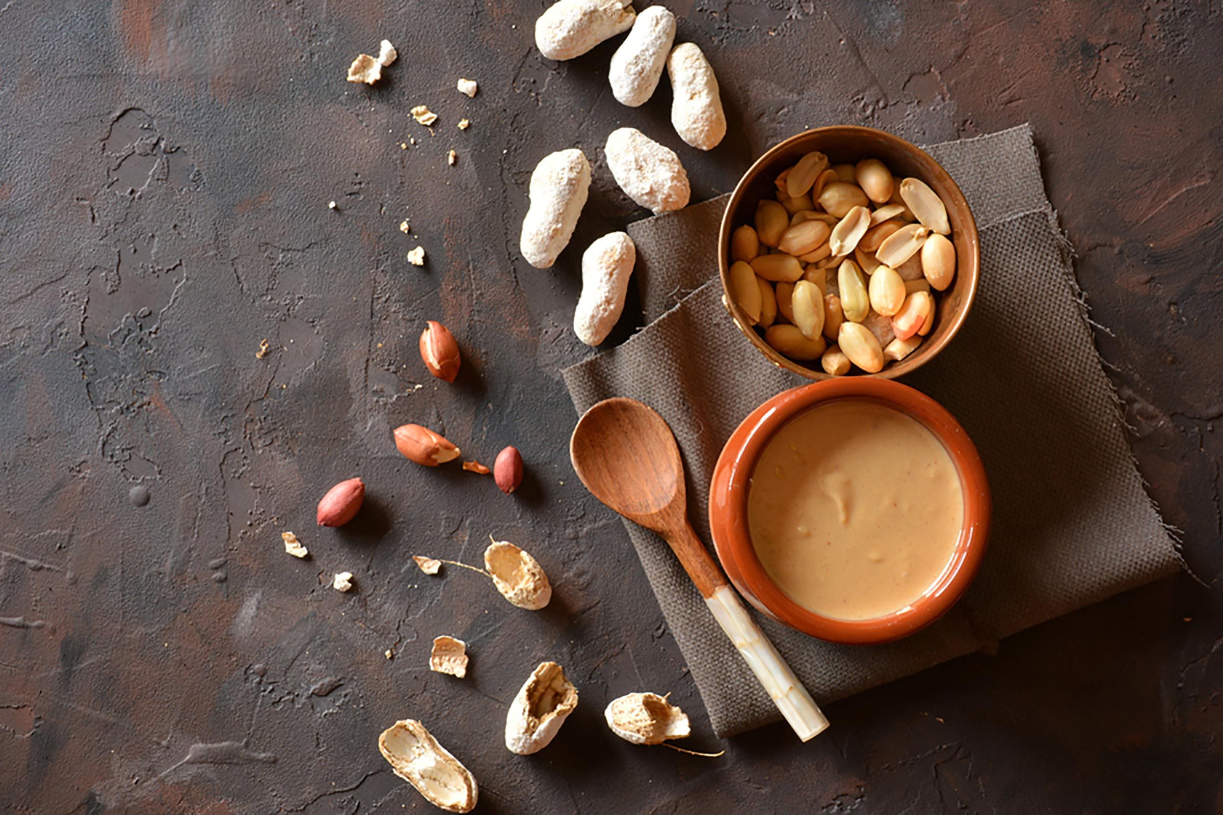 nuts and nut butter in jar