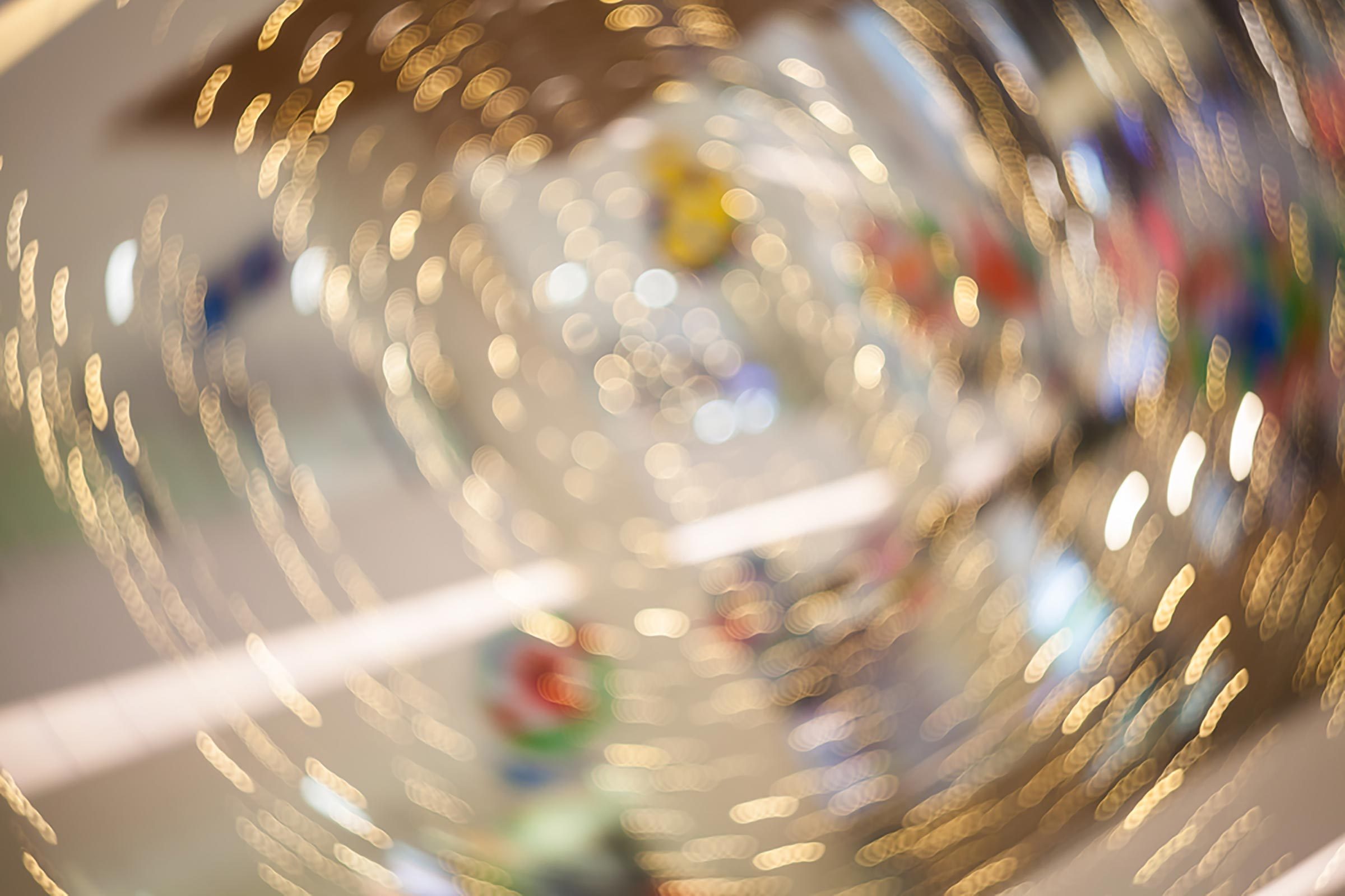 blur lights in a swirl