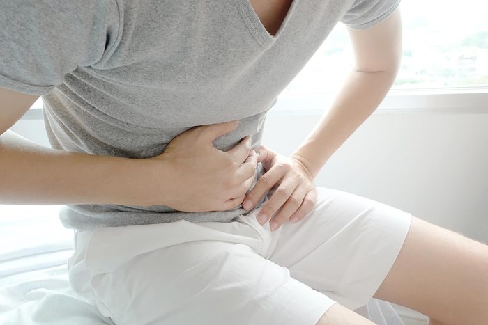 man with abdominal pain