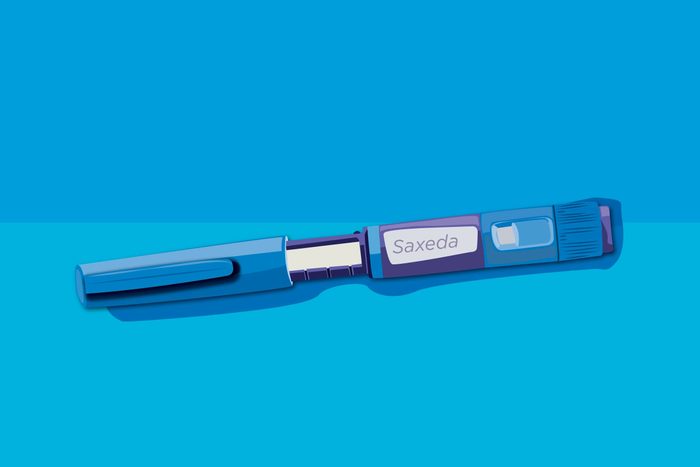 Illustration of injectable liraglutide.