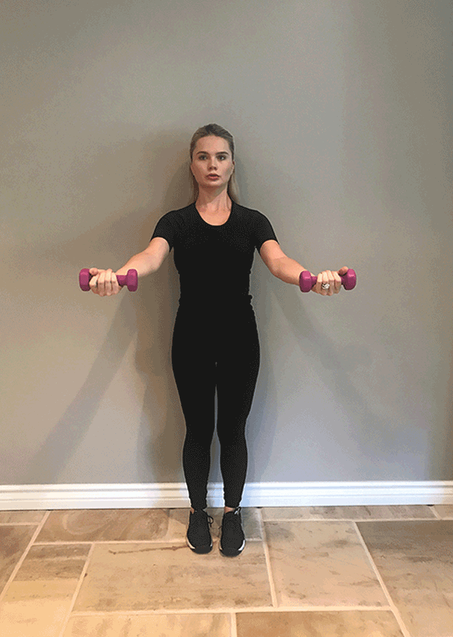 01-bicep curls-How to Lose Arm Fat-Courtesy Lagree Fitness Studio