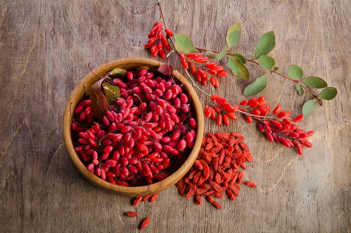 Goji berries in a bowl