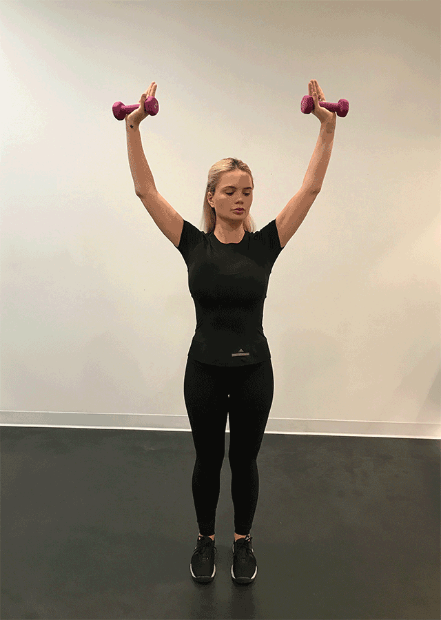 04-shoulder press-How to Lose Arm Fat-Courtesy Lagree Fitness Studio