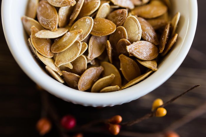 bowl of pumpkin seeds