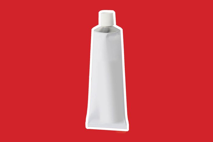 tube of ointment with blank label