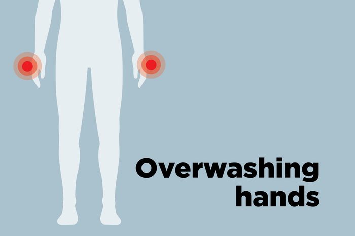 outline of body showing overwashing hotspots