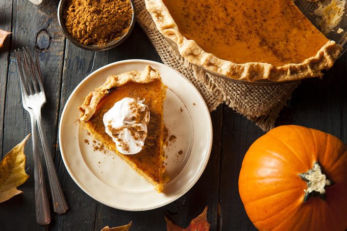 Homemade Pumpkin Pie for Thanksgiving Ready to Eat