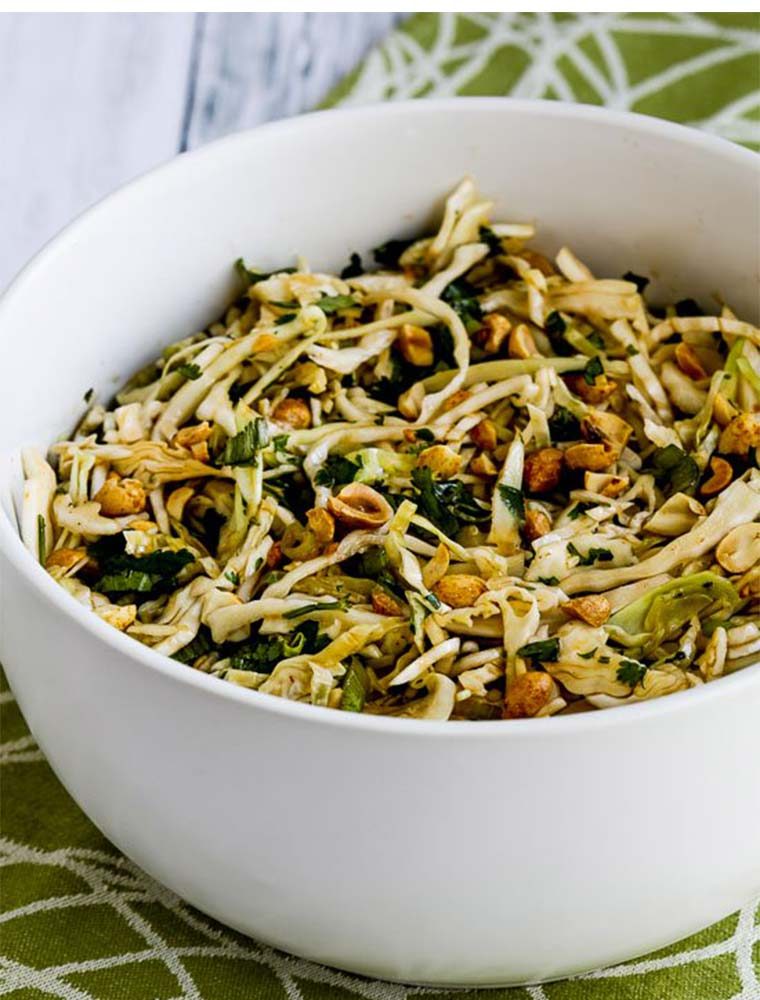 cilantro peanut slaw