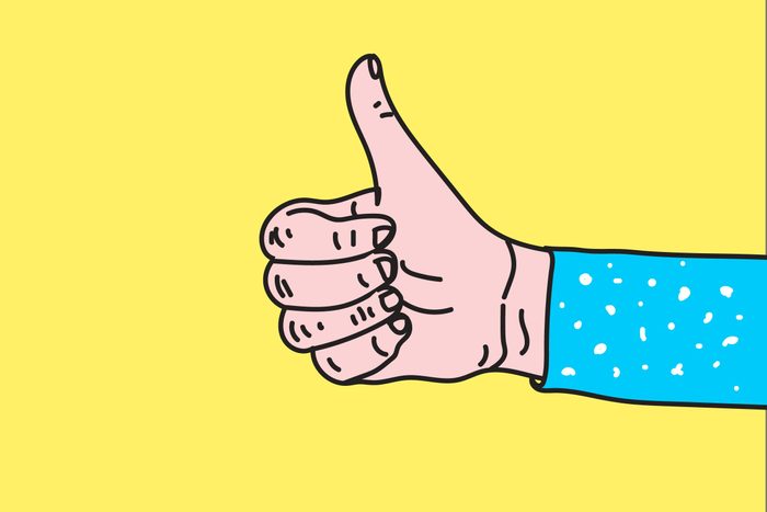 illustration of thumbs up