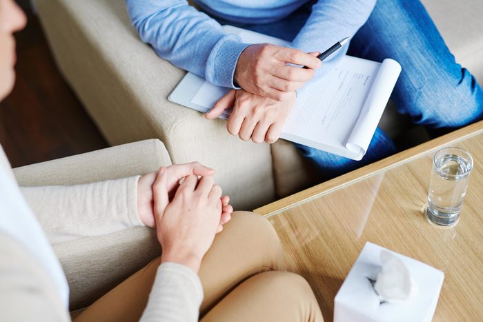 therapy session clipboard