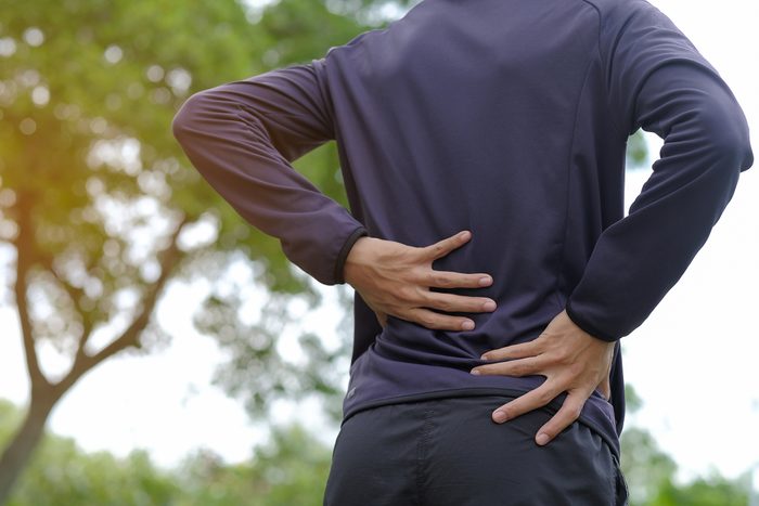 man suffering from lower back pain