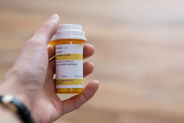 prescription bottle label