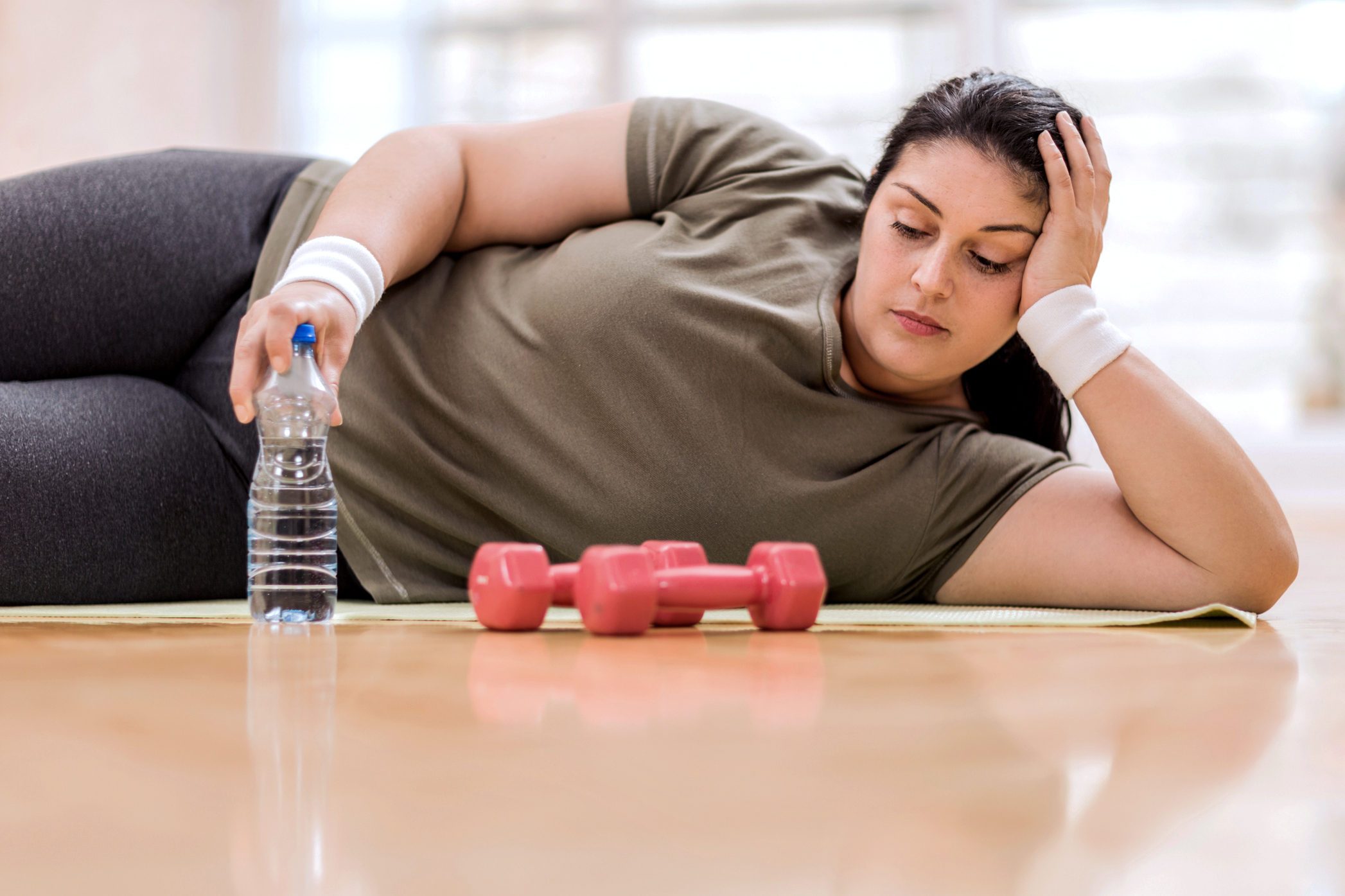 woman too depressed to exercise