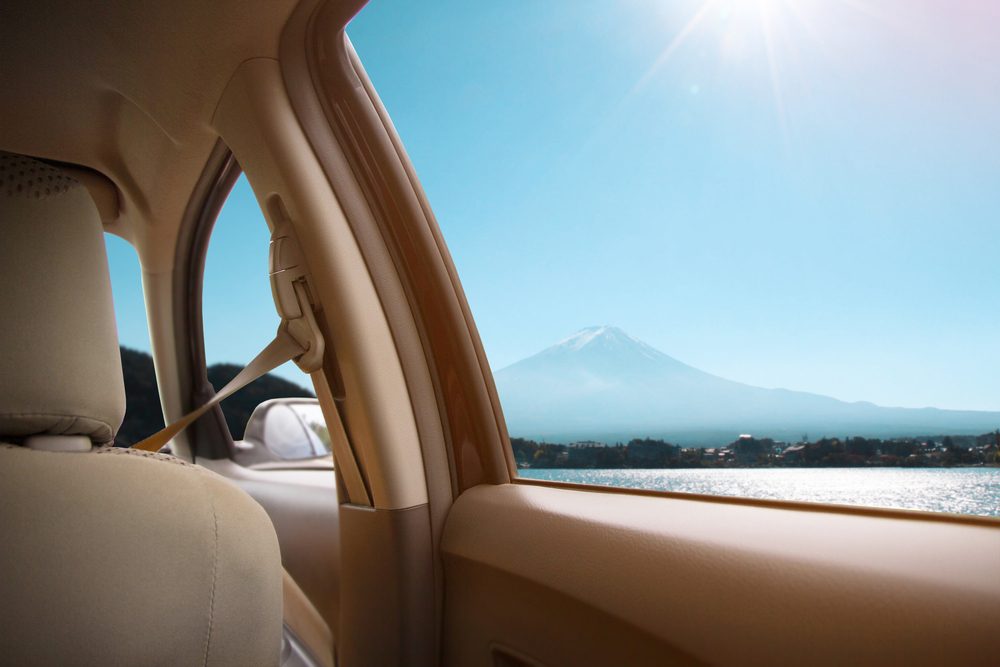 View from car window