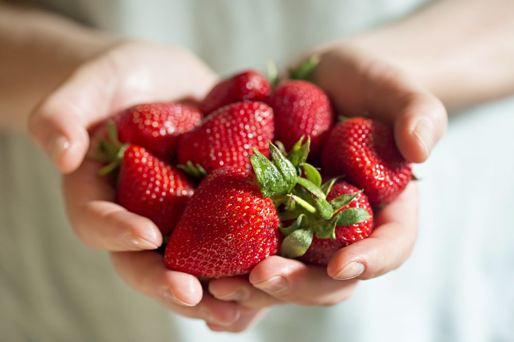 Handful of strawberries 