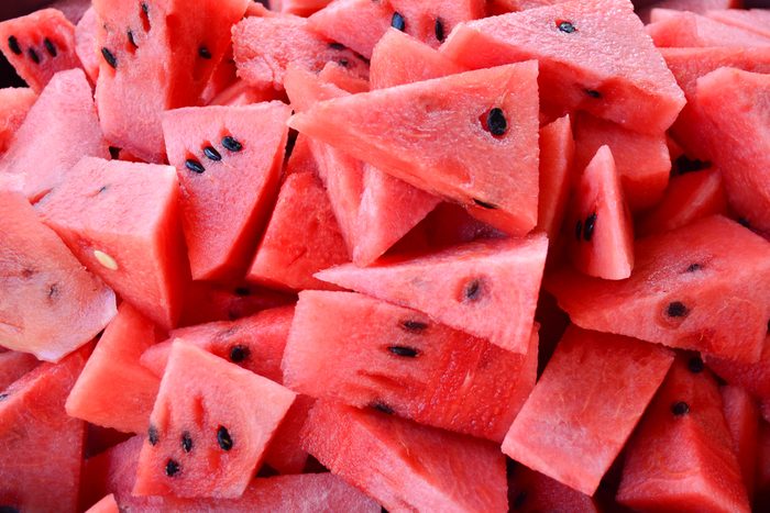 Red watermelon, watermelon slice, fresh fruit