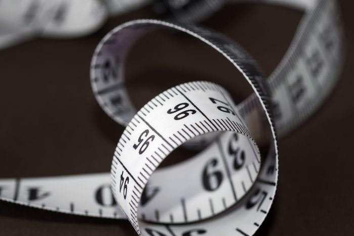 Detail of a measuring tape